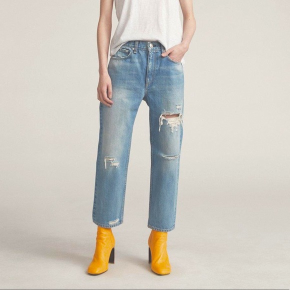 rag & bone Denim - HP⭐️RAG & BONE Hel -Holes Boy Jean NWT Sz 27 BLUE